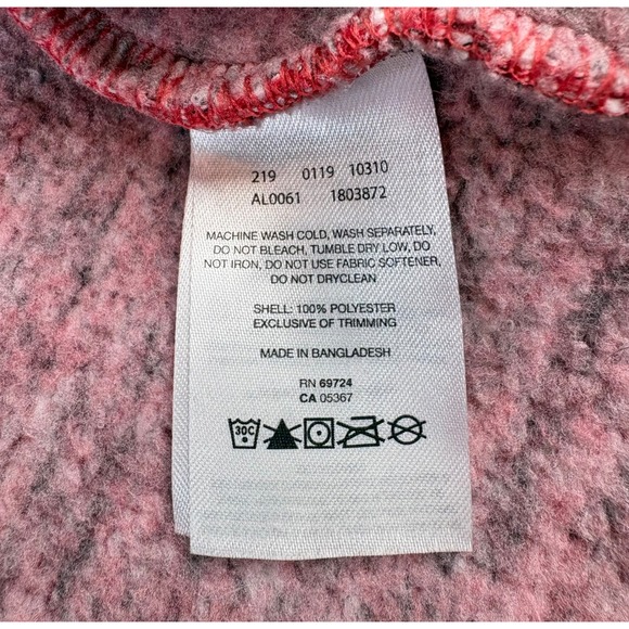 Columbia Sportswear Red heather pattern Knit Cowl neck Sweater Women's Size M - Picture 5 of 9